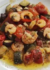 Ricetta Gamberetti con verdure al forno