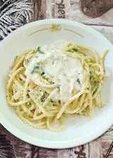 Ricetta Tonnarelli con zucchine e crema di ricotta