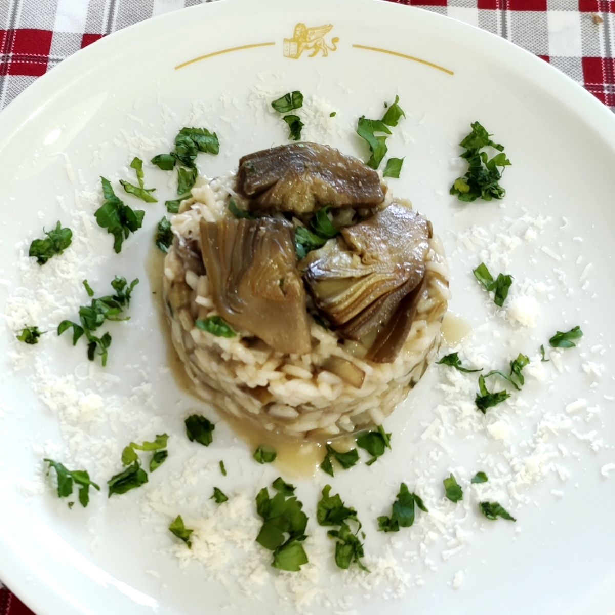 Risotto ai carciofi.