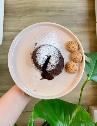 Ricetta Tortino cuore caldo e amaretti di irenepeluso.pastry