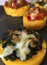 Ricetta Medaglioni di polenta colorati