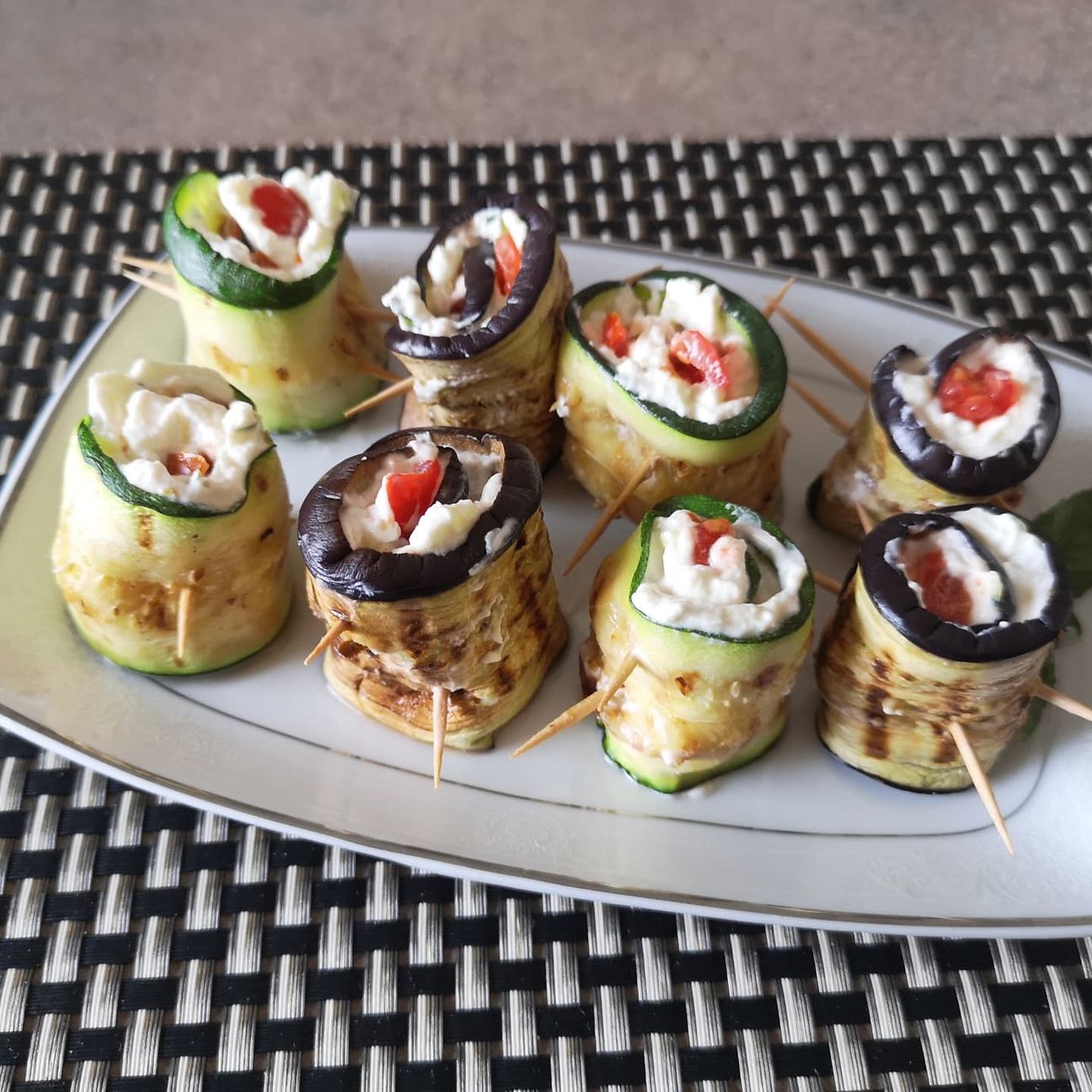Involtini di melanzane🍆 e zucchine 🥒