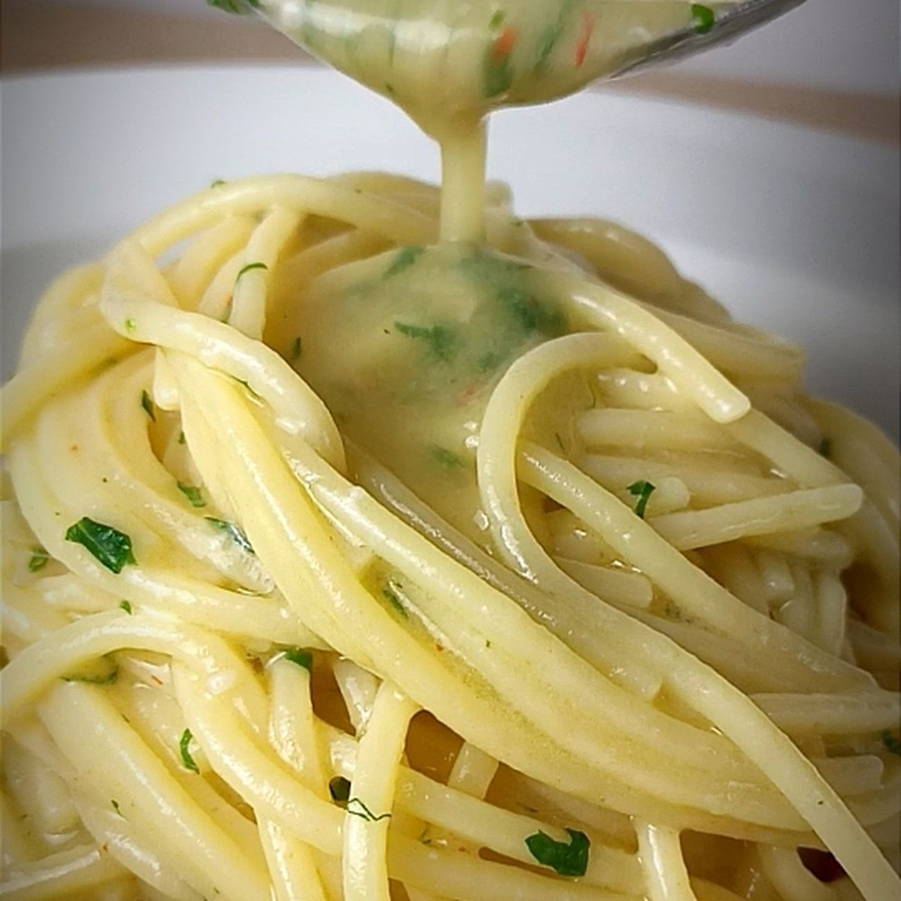 Spaghetti con aglio olio e peperoncino