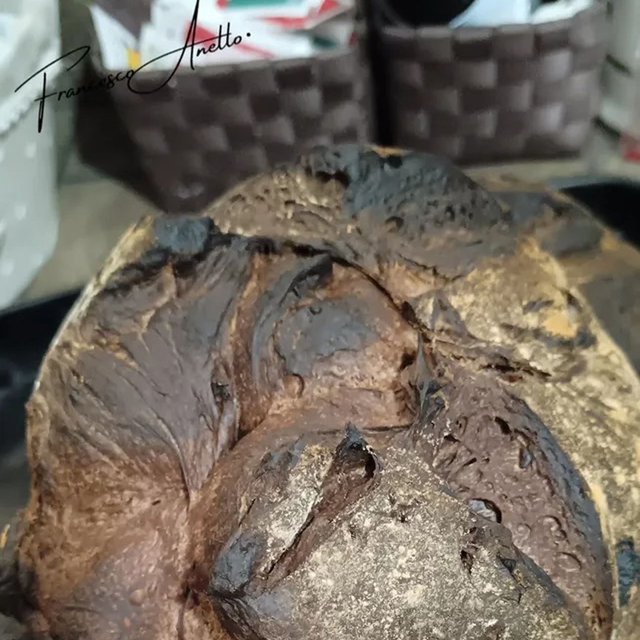 Pagnotta ai tre cioccolati