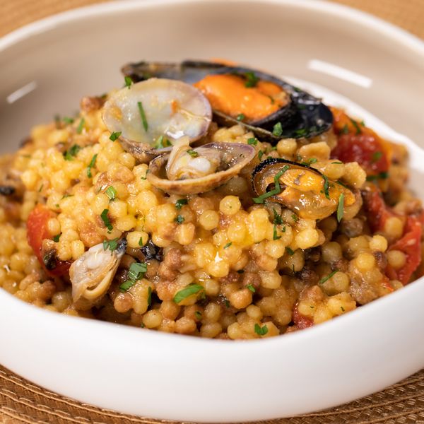 Fregola Sarda con bottarga e frutti di mare Al.ta Cucina primevideo