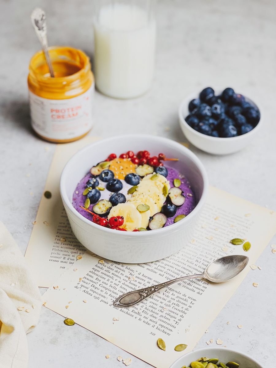 Frozen porridge ai mirtilli