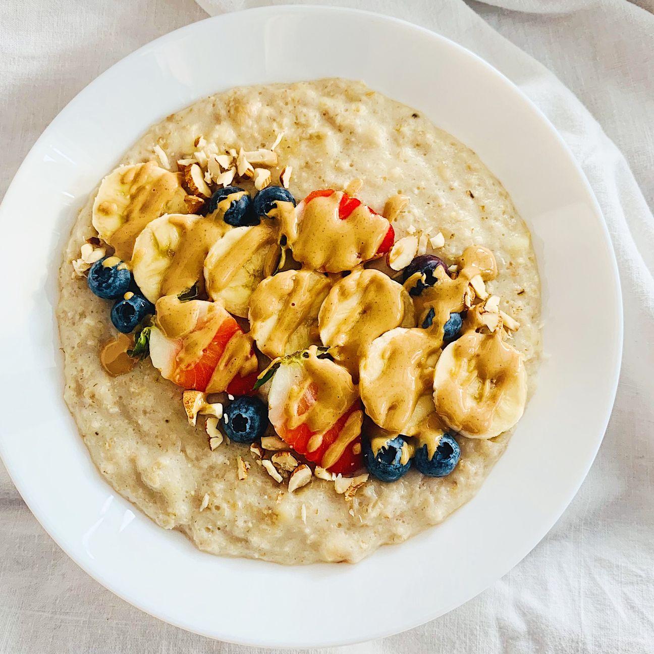 Porridge Banana e Burro di Arachidi