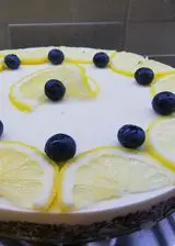 Ricetta Cheescake limone e mirtilli con yogurt greco