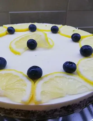 Ricetta Cheescake limone e mirtilli con yogurt greco di mariagraziacelella