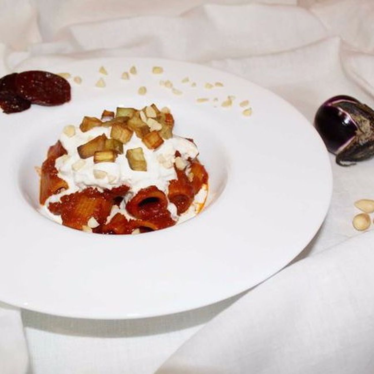 Mezze maniche alla norma "a modo mio"