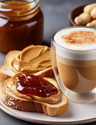 Ricetta Pane, marmellata e burro d'arachidi con latte macchiato di matteodospina_elta