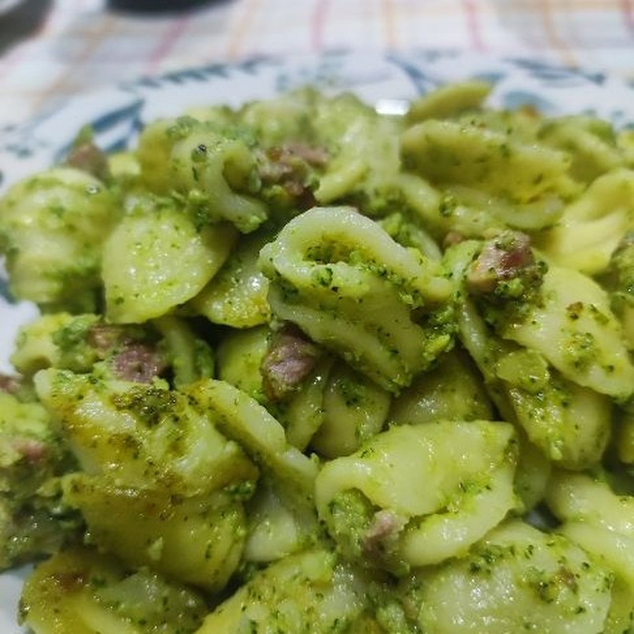 Orecchiette crema di broccoli e pancetta cremosa