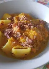 Ricetta Calamarata di zucca e prosciutto croccante