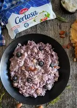 Ricetta Risotto croccante ai mirtilli e certosa