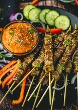 Ricetta Arrosticini in salsa di peperone felice