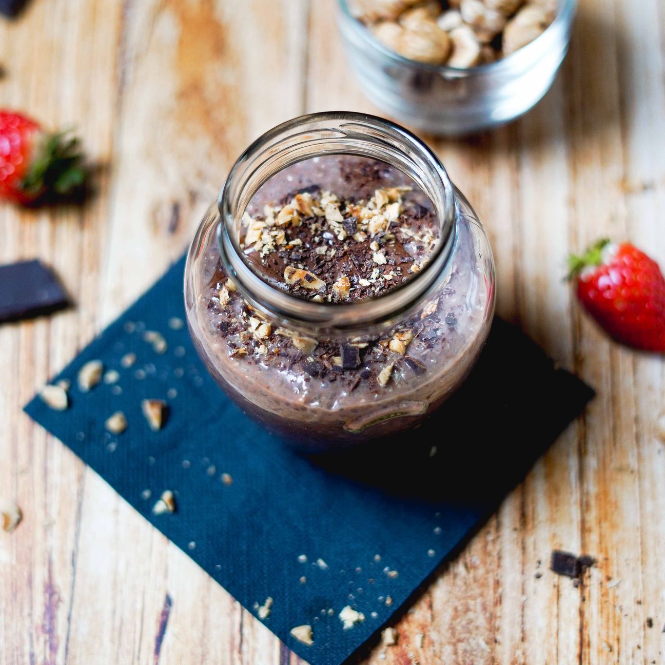 Chia pudding alle nocciole