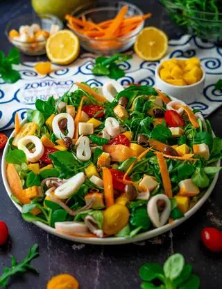 Ricetta Insalata di calamari e mango di Manufoodwriter