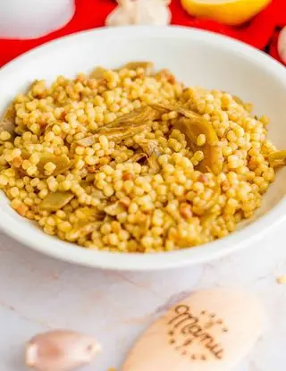 Ricetta Fregula ai carciofi di Manufoodwriter