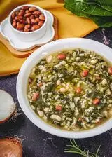 Ricetta Minestra di riso arborio con fagioli e bietola