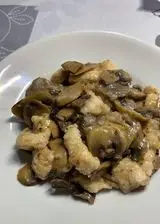 Ricetta Bocconcini di petto di pollo con funghi champignon 🍄🍂