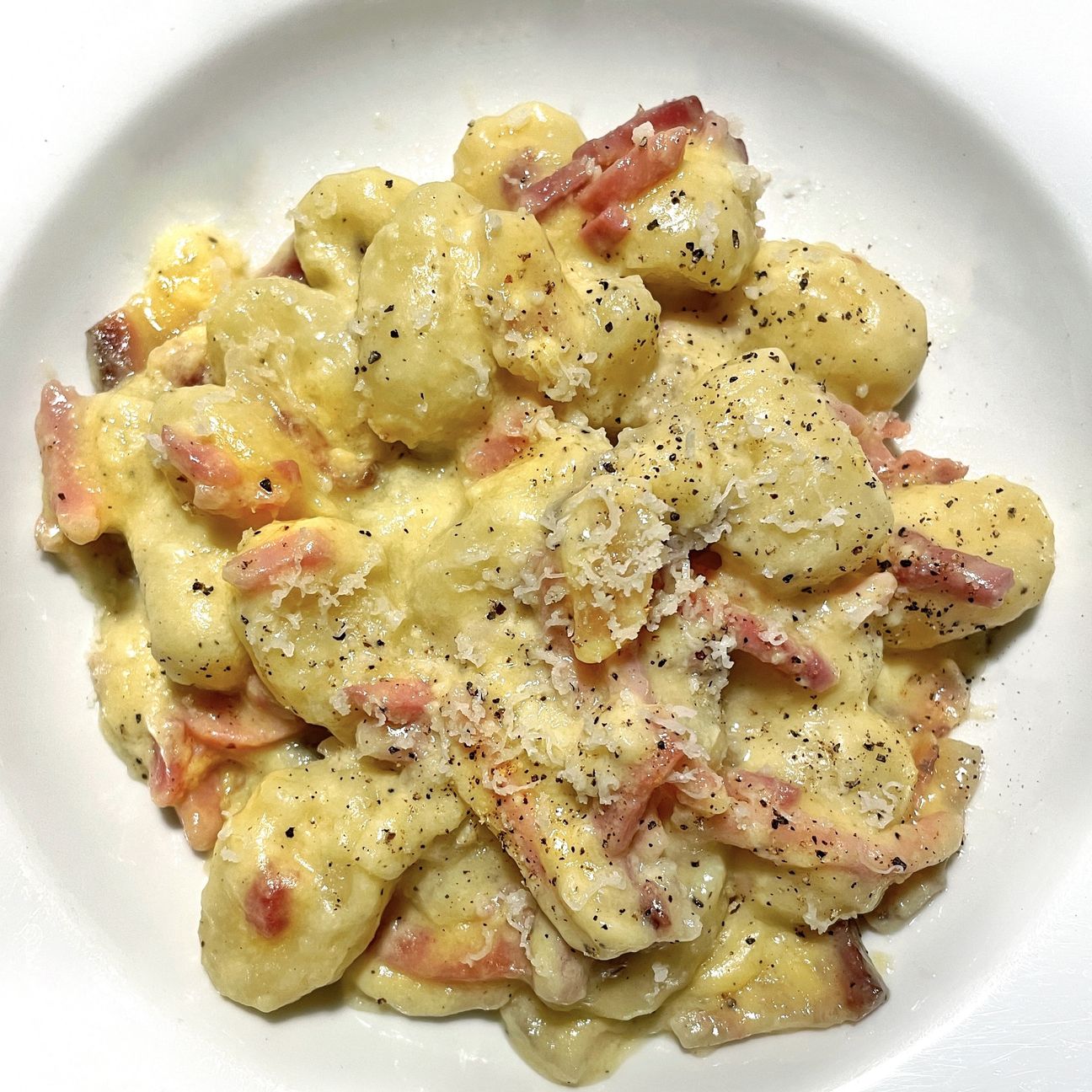 Gnocchi alla carbonara