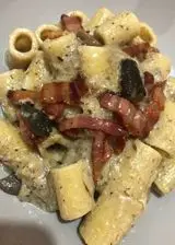 Ricetta Mezze maniche in crema di porcini e pancetta croccante🍄🥓