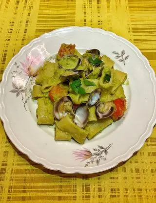 Ricetta Calamarata alla crema di asparagi, vongole e pomodorini di matteo1312