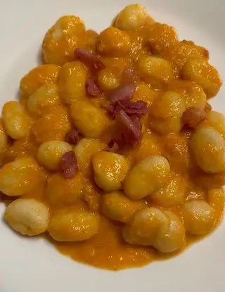 Ricetta Gnocchi con crema di zucca e guanciale di matteo1312