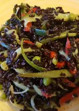 Ricetta Riso nero integrale con verdure
