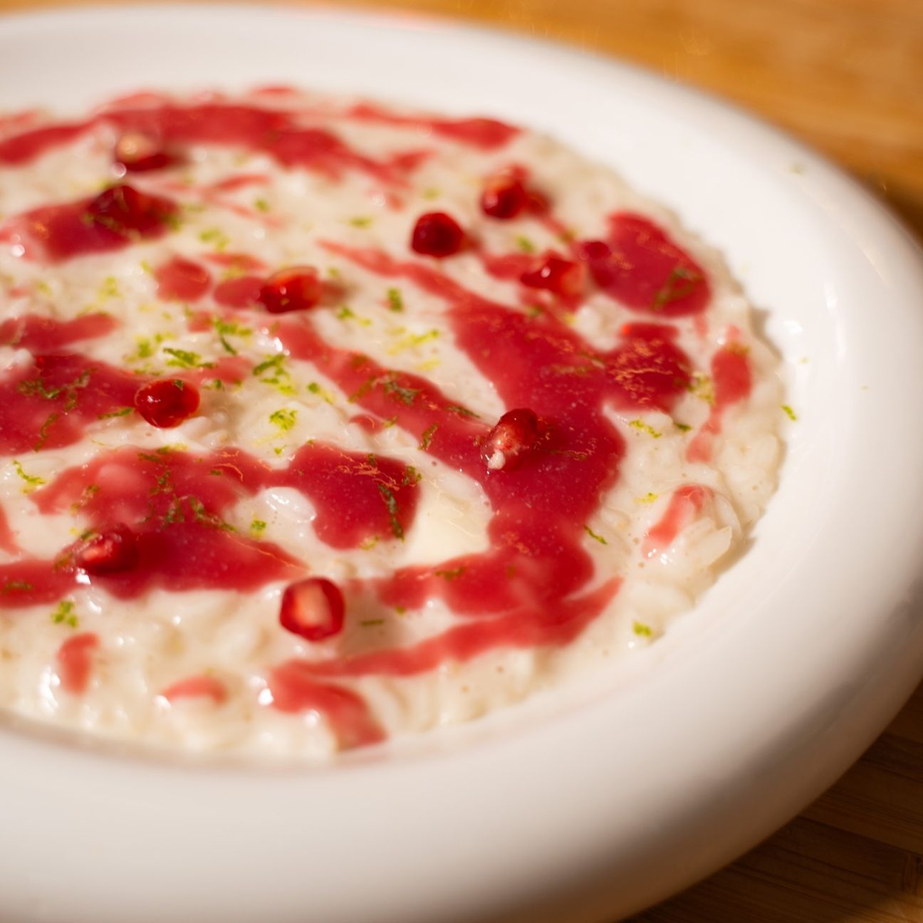 Risotto stracchino e melagrana