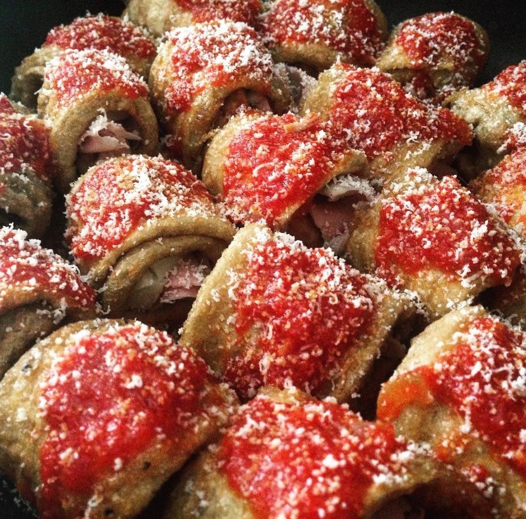 Involtini di melanzane con prosciutto e provola