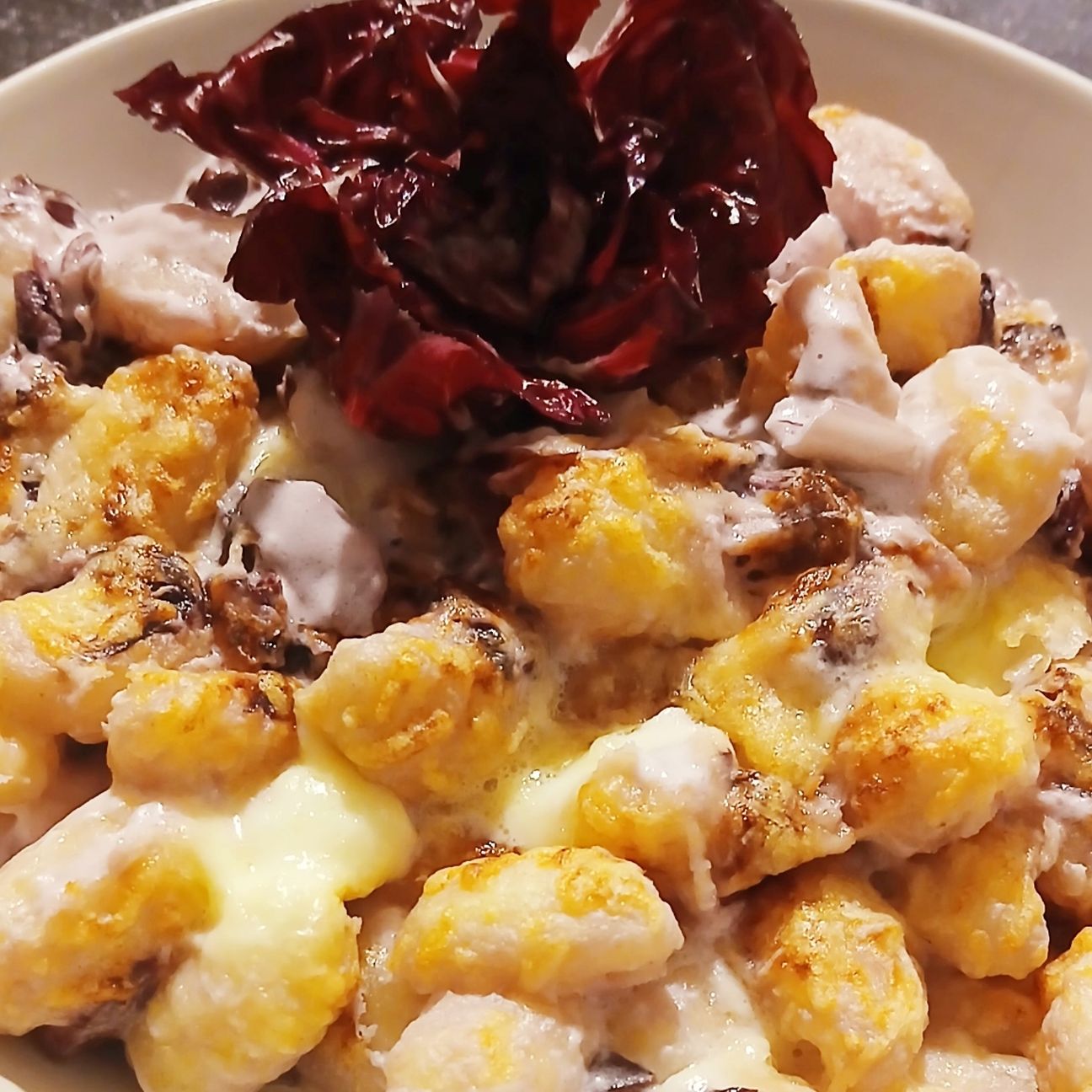 Gnocchi gratinati al radicchio