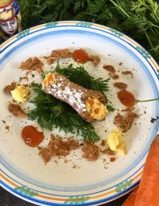 Ricetta Cannolo con mousse di Carote di lacucinasecondolabiffi