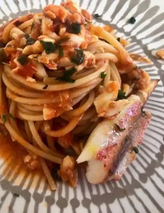 Ricetta Spaghetti integrali con Triglia di scoglio di lacucinasecondolabiffi