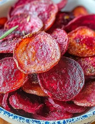 Ricetta Chips di Barbabietola al forno di lacucinasecondolabiffi