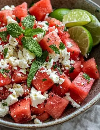 Ricetta Insalata di anguria e feta di lacucinasecondolabiffi