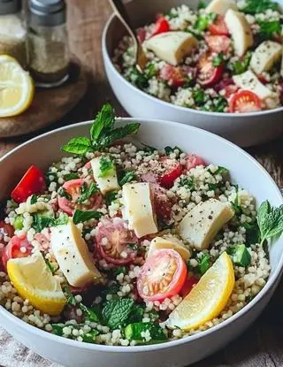 Ricetta Insalata di grano Bulgur con provola piccante e pomodorini di lacucinasecondolabiffi