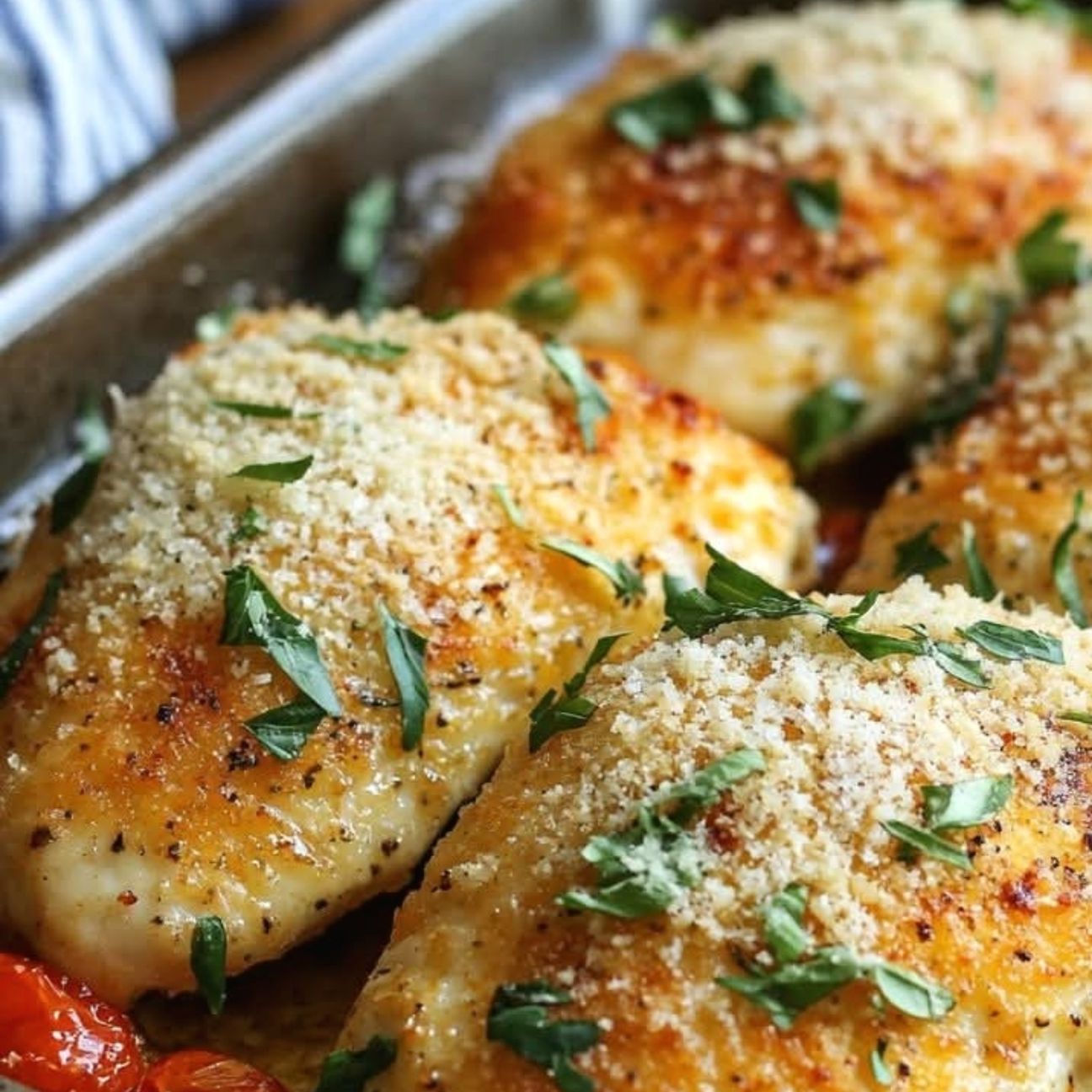 Petto di pollo gratinato al forno