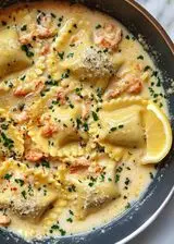 Ricetta Ravioli ai gamberi e limone