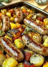 Ricetta Salsiccia al forno con patate e peperoni