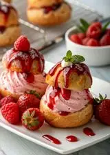 Ricetta Profiteroles alla fragola