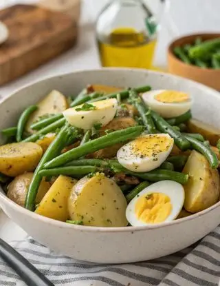 Ricetta Insalata di patate, uova e fagiolini di lacucinasecondolabiffi