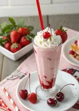Ricetta Frappè alla fragola e ciliegie