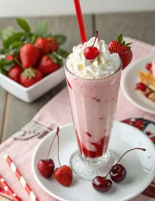 Ricetta Frappè alla fragola e ciliegie di lacucinasecondolabiffi