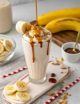 Ricetta Frappè alla banana e caramello salato di lacucinasecondolabiffi