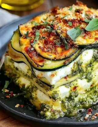 Ricetta Lasagne al Pesto di Basilico e Zucchine di lacucinasecondolabiffi