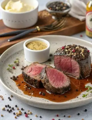 Ricetta Filetto di Manzo al Pepe Rosa e Sale Maldon di lacucinasecondolabiffi