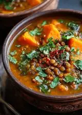Ricetta Zuppa di lenticchie e zucca