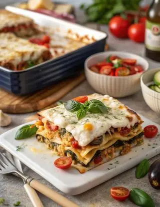 Ricetta Lasagne con salsa di pomodorini, zucchine e mozzarella di lacucinasecondolabiffi