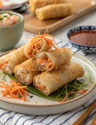 Ricetta Nems ai Gamberetti (Involtini Primavera Vietnamiti) di lacucinasecondolabiffi